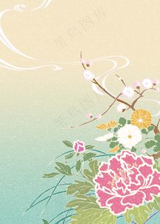 日系风格色彩背景-63高清图片