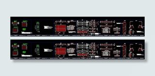 承台冷却管cad图