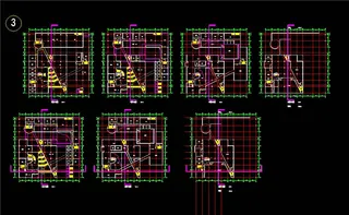 北七家新镇*办公楼CAD图纸