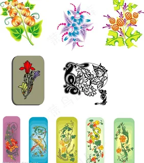 矢量花卉图片 矢量花卉图片