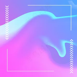 镭射流体炫酷渐变几何图形直通车活动背景