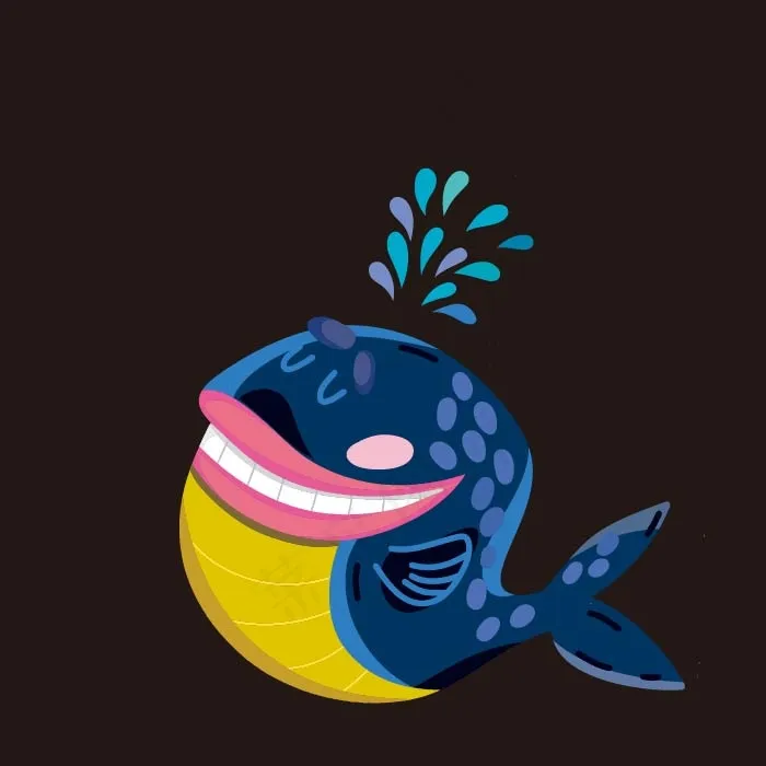 卡通海洋生物图案