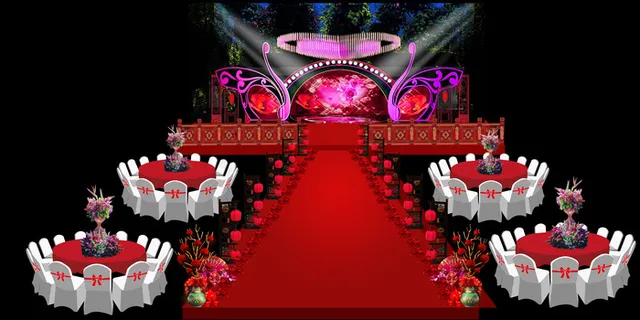 婚礼场景设计PSD分层效果图