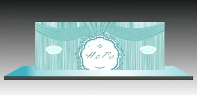 婚礼背景板装饰