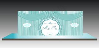 婚礼背景板装饰