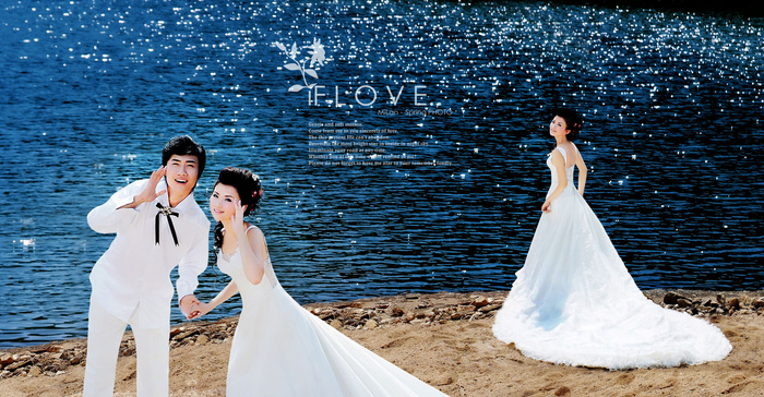 {水库外景}婚纱样册