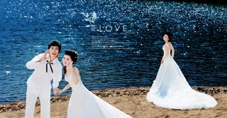 {水库外景}婚纱样册
