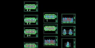 六层带电梯花园洋房建筑施工图