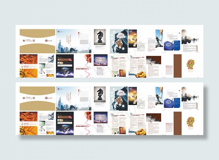 企业信息画册设计矢量素材