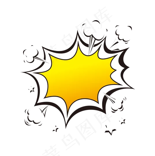 红色促销爆炸对话框素材