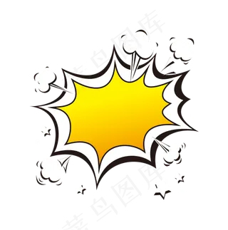 红色促销爆炸对话框素材