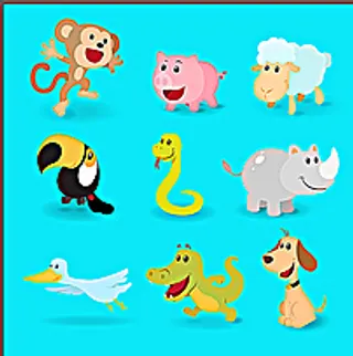 Q版卡通动物图片