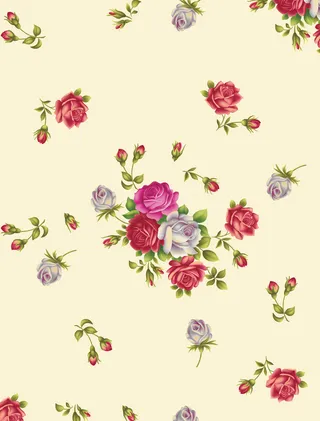 玫瑰花清新背景图案