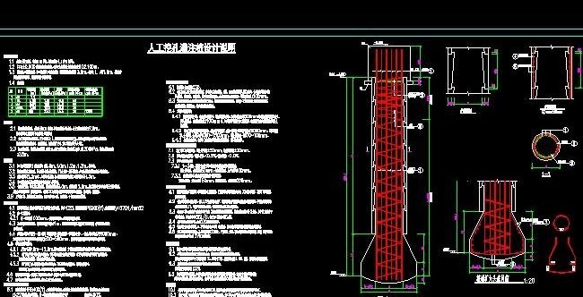 人工挖孔灌注桩设计说明