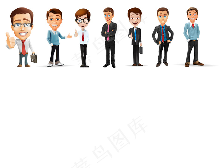 商务人物图标psd模版下载