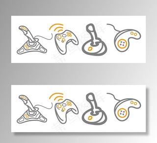 游戏手柄矢量素材