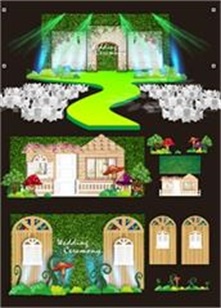 森林系主题婚礼背景(210X297)cdr矢量模版下载