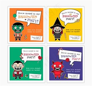 万圣节邀请卡