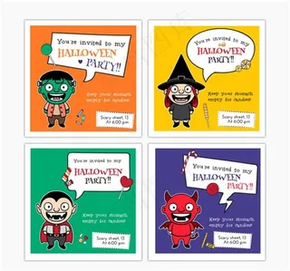 万圣节邀请卡