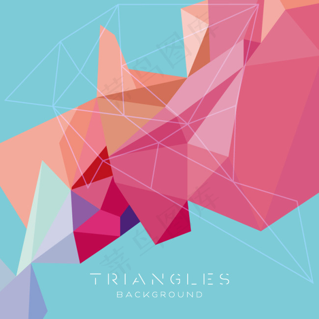 抽象幻彩冰晶体