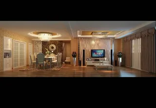 欧式客厅效果图图片