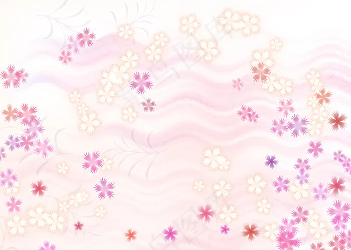 素色背景淡紫色碎花背景图