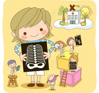 胸透拍x光片图片