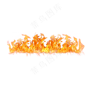 通用节日金黄色真实火焰效果元素,免抠元素