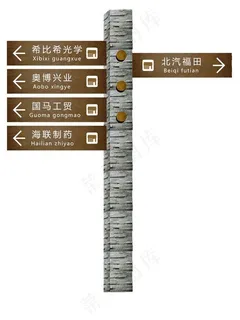 导向标识牌图片