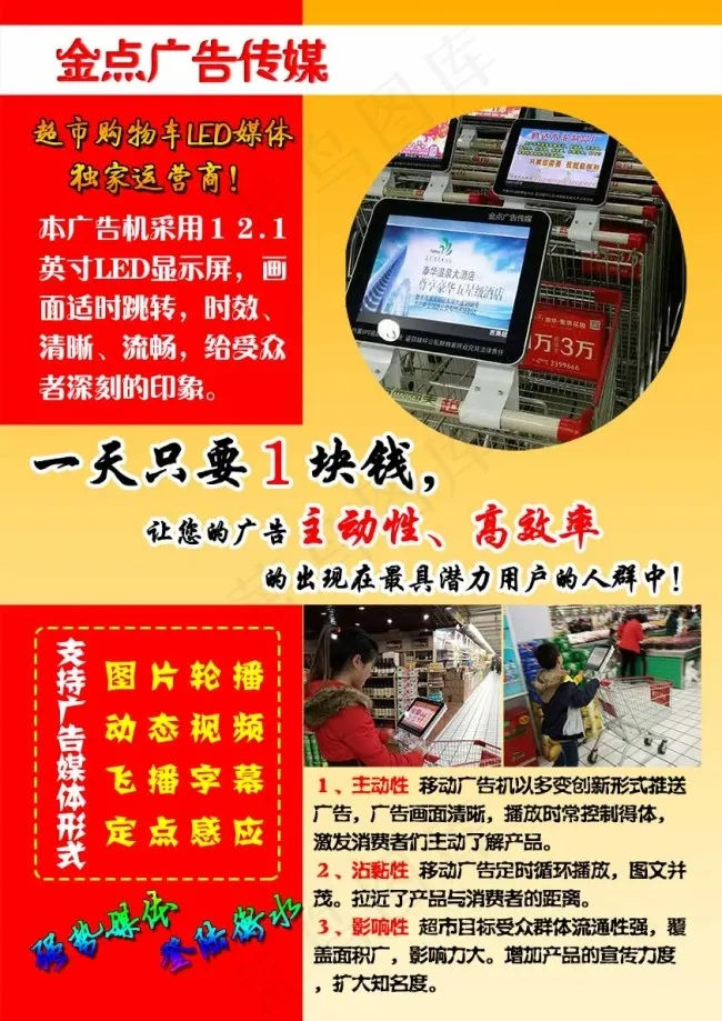 广告机宣传页psd模版下载