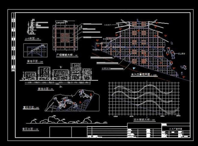 广场景观绿化CAD图