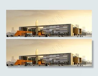 建筑景观效果图图片