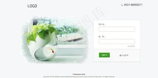 简洁网站登录页面设计图片