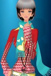 美丽的女孩矢量图