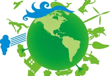 绿色星球背景图片