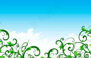 蓝天白云风景图片