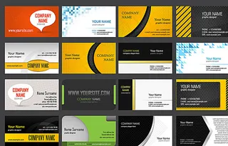 时尚简洁名片图片