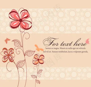 春天植物花卉矢量 手绘