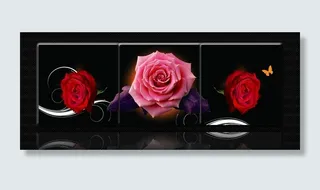 无框画 玫瑰图片