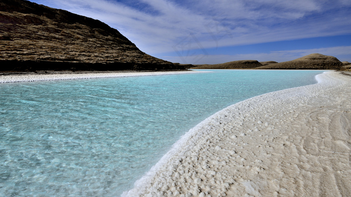 青海茶卡盐湖风景