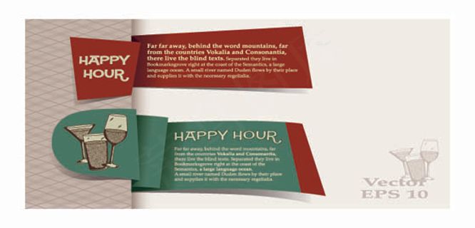 西餐厅banner设计矢量素材-1