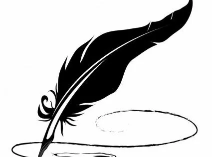 羽毛笔ai矢量模版下载