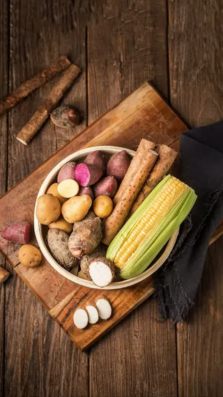 马铃薯玉米高清摄影图片