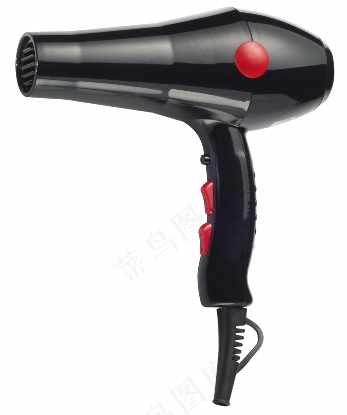 纯黑电吹风 发廊专用干发器 时尚 大功率 吹风机