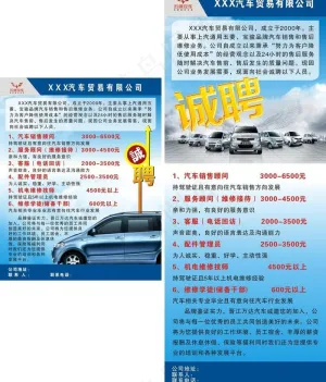 汽车招聘图片