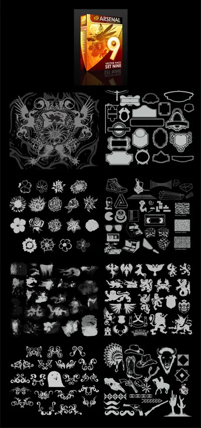 Go Media出品SET9全套矢...eps,ai矢量模版下载