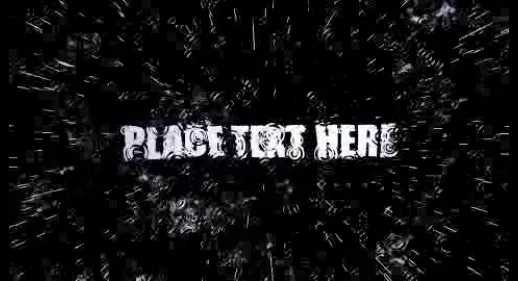 黑色微粒动态字体特效