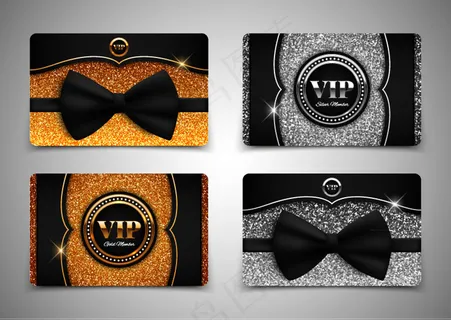 华丽VIP卡片正反面