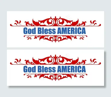 上帝保佑美国七月第四矢量