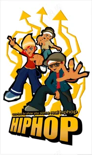 hipjop接头少年涂鸦插画